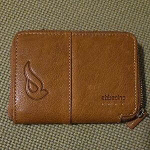 abbacino Light Brown Leather Full Zip Medium Sized Accordian Wallet